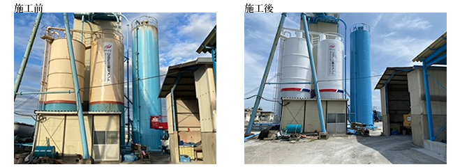 UBE三菱セメント(株) (有)近藤コンクリート　タンク設備塗装